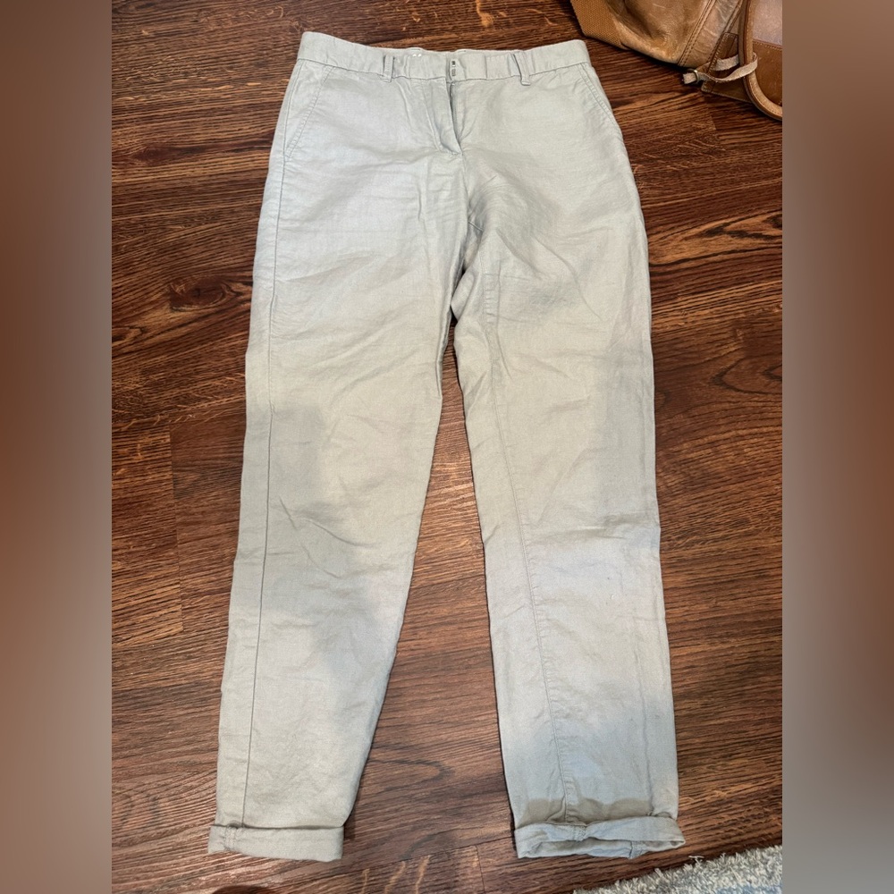 GAP Light Gray khakis broken in straight